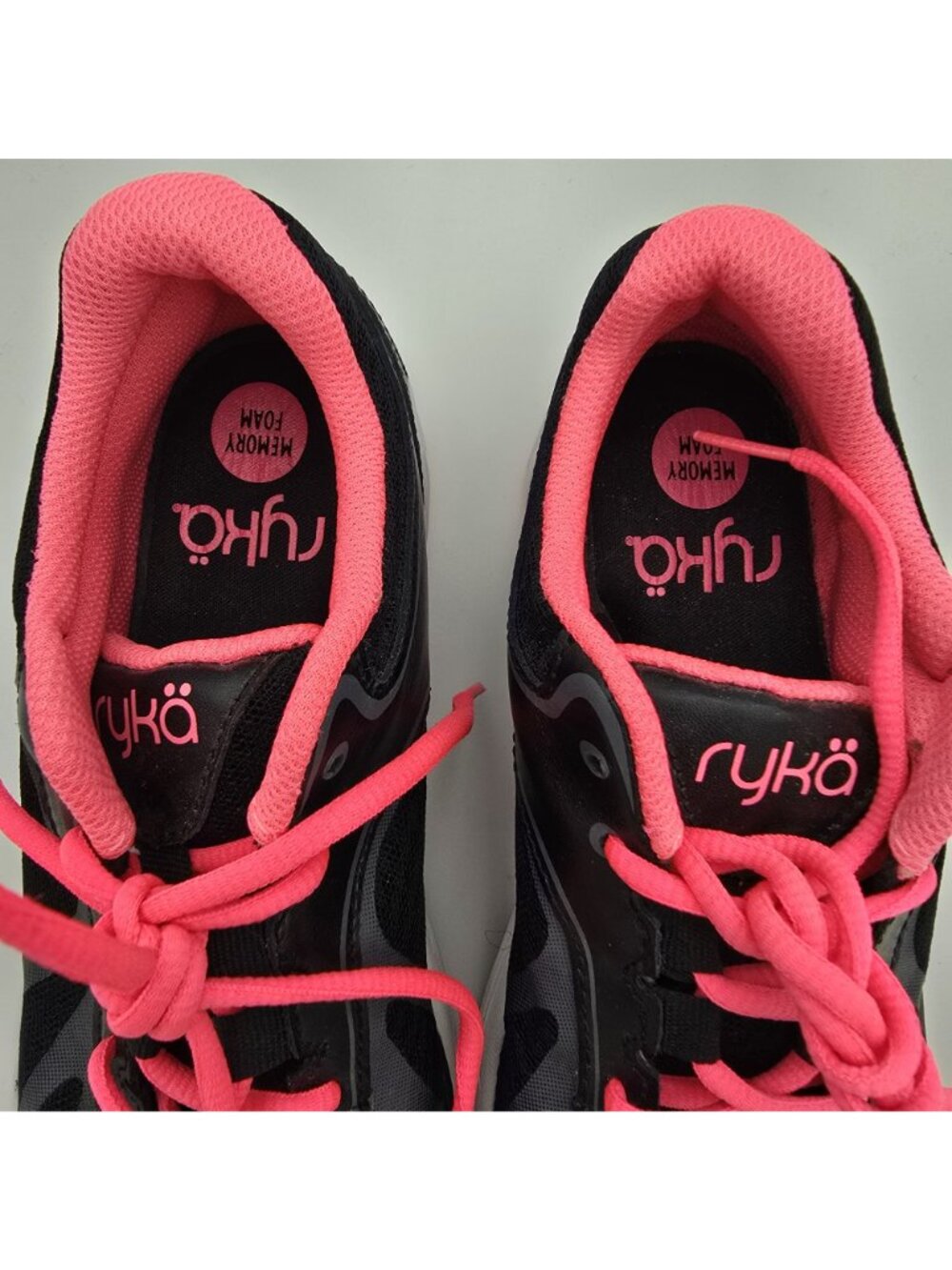 Ryka Radiant Womens Athletic Shoes Size 7.5 Black/Pink Mesh Lightweight - Picture 4 of 7